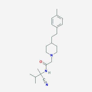 N-(1-cyano-1,2-dimethylpropyl)-2-{4-[2-(4-methylphenyl)ethyl]piperidin-1-yl}acetamide