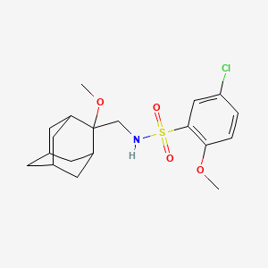 5-chloro-2-methoxy-N-[(2-methoxyadamantan-2-yl)methyl]benzene-1-sulfonamide