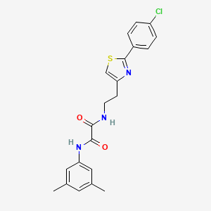 N-{2-[2-(4-chlorophenyl)-1,3-thiazol-4-yl]ethyl}-N'-(3,5-dimethylphenyl)ethanediamide