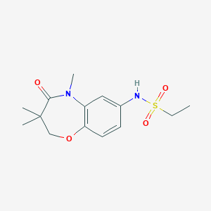 N-(3,3,5-trimethyl-4-oxo-2,3,4,5-tetrahydrobenzo[b][1,4]oxazepin-7-yl)ethanesulfonamide