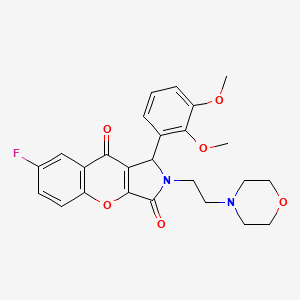 1-(2,3-Dimethoxyphenyl)-7-fluoro-2-(2-morpholinoethyl)-1,2-dihydrochromeno[2,3-c]pyrrole-3,9-dione