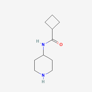 molecular formula C10H18N2O B2863324 N-(piperidin-4-yl)cyclobutanecarboxamide CAS No. 953899-02-0