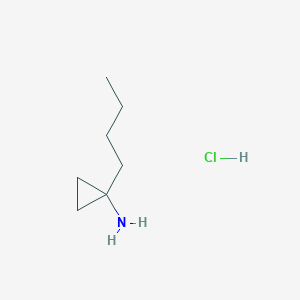 molecular formula C7H16ClN B2863327 1-Butylcyclopropan-1-amine hydrochloride CAS No. 2137738-28-2