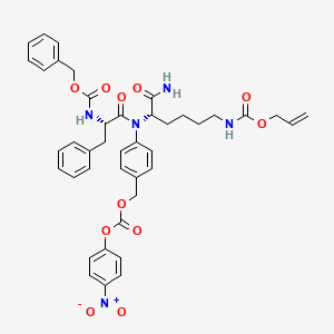 molecular formula C41H43N5O11 B2863348 Cbz-Phe-(Alloc)Lys-PAB-PNP 