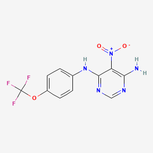 5-nitro-N-[4-(trifluoromethoxy)phenyl]pyrimidine-4,6-diamine