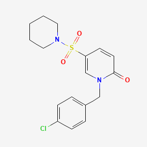 1-(4-chlorobenzyl)-5-(piperidin-1-ylsulfonyl)pyridin-2(1H)-one
