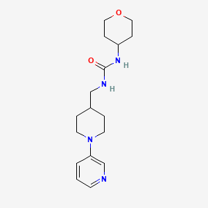 1-((1-(pyridin-3-yl)piperidin-4-yl)methyl)-3-(tetrahydro-2H-pyran-4-yl)urea