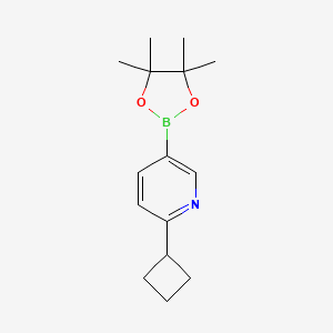 2-Cyclobutyl-5-(4,4,5,5-tetramethyl-1,3,2-dioxaborolan-2-yl)pyridine