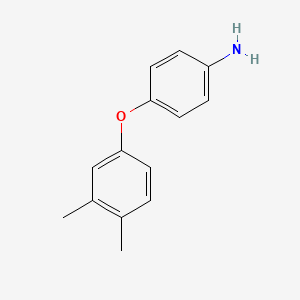 molecular formula C14H15NO B2863365 4-(3,4-Dimethylphenoxy)aniline CAS No. 46731-94-6