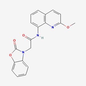 N-(2-methoxyquinolin-8-yl)-2-(2-oxobenzo[d]oxazol-3(2H)-yl)acetamide