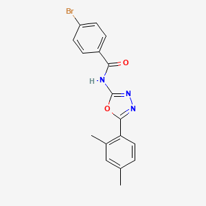 4-bromo-N-[5-(2,4-dimethylphenyl)-1,3,4-oxadiazol-2-yl]benzamide