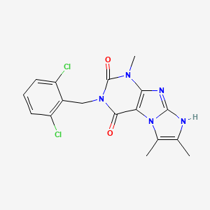 3-(2,6-dichlorobenzyl)-1,6,7-trimethyl-1H-imidazo[2,1-f]purine-2,4(3H,8H)-dione
