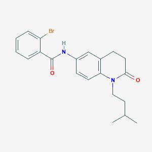 2-bromo-N-(1-isopentyl-2-oxo-1,2,3,4-tetrahydroquinolin-6-yl)benzamide