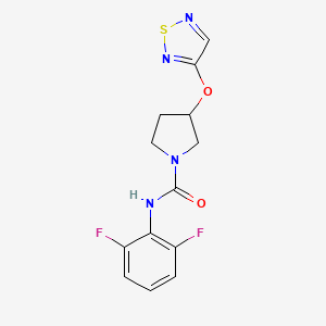 N-(2,6-Difluorophenyl)-3-(1,2,5-thiadiazol-3-yloxy)pyrrolidine-1-carboxamide
