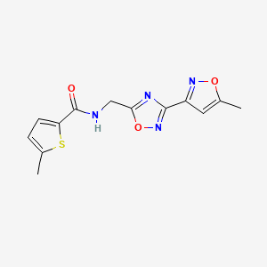 5-methyl-N-((3-(5-methylisoxazol-3-yl)-1,2,4-oxadiazol-5-yl)methyl)thiophene-2-carboxamide