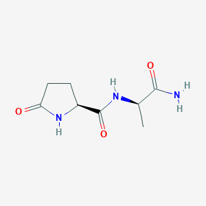molecular formula C8H13N3O3 B028634 Pyroglutamylalanine amide CAS No. 100462-32-6
