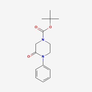 molecular formula C15H20N2O3 B2863401 tert-Butyl 3-oxo-4-phenylpiperazine-1-carboxylate CAS No. 845973-49-1