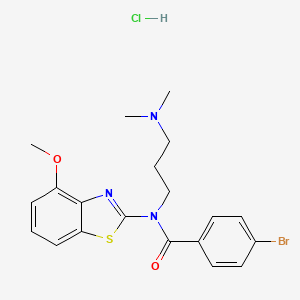 4-bromo-N-(3-(dimethylamino)propyl)-N-(4-methoxybenzo[d]thiazol-2-yl)benzamide hydrochloride