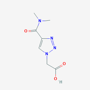 2-[4-(Dimethylcarbamoyl)triazol-1-yl]acetic acid