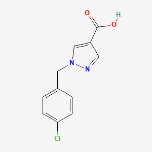 molecular formula C11H9ClN2O2 B2863425 1-(4-chlorobenzyl)-1H-pyrazole-4-carboxylic acid CAS No. 1006452-71-6