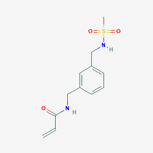 N-[[3-(Methanesulfonamidomethyl)phenyl]methyl]prop-2-enamide