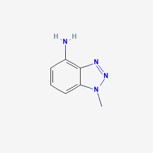 molecular formula C7H8N4 B2863433 1-Methyl-1H-1,2,3-benzotriazol-4-amine CAS No. 27799-82-2