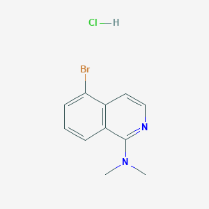 molecular formula C11H12BrClN2 B2863456 5-Bromo-N,N-dimethylisoquinolin-1-amine hydrochloride CAS No. 2172589-26-1