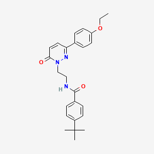molecular formula C25H29N3O3 B2863471 4-(tert-butyl)-N-(2-(3-(4-ethoxyphenyl)-6-oxopyridazin-1(6H)-yl)ethyl)benzamide CAS No. 921853-02-3