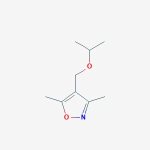 molecular formula C9H15NO2 B2863477 4-(Isopropoxymethyl)-3,5-dimethylisoxazole CAS No. 303985-54-8