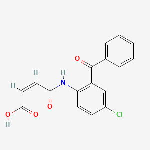 molecular formula C17H12ClNO4 B2863496 (Z)-4-((2-benzoyl-4-chlorophenyl)amino)-4-oxobut-2-enoic acid CAS No. 195066-61-6