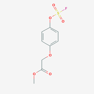 molecular formula C9H9FO6S B2863504 Methyl 2-(4-fluorosulfonyloxyphenoxy)acetate CAS No. 2411288-80-5