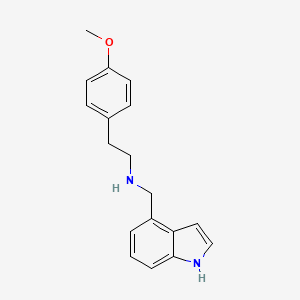 molecular formula C18H20N2O B2863511 N-(1H-indol-4-ylmethyl)-2-(4-methoxyphenyl)ethanamine CAS No. 944897-31-8