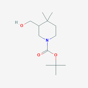 molecular formula C13H25NO3 B2863539 tert-Butyl 3-(hydroxymethyl)-4,4-dimethylpiperidine-1-carboxylate CAS No. 2174008-14-9