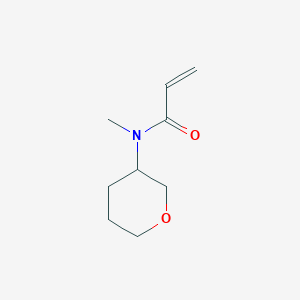 molecular formula C9H15NO2 B2863601 N-Methyl-N-(oxan-3-yl)prop-2-enamide CAS No. 2025607-23-0