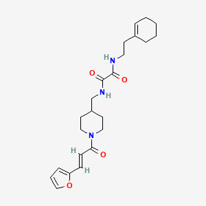 (E)-N1-(2-(cyclohex-1-en-1-yl)ethyl)-N2-((1-(3-(furan-2-yl)acryloyl)piperidin-4-yl)methyl)oxalamide