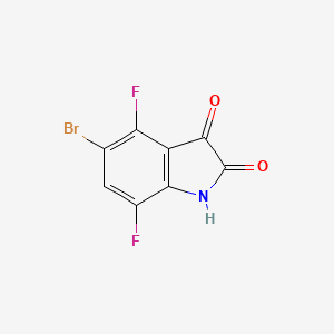 B2863642 5-Bromo-4,7-difluoroindoline-2,3-dione CAS No. 1459253-79-2