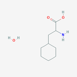 molecular formula C9H19NO3 B2863684 3-Cyclohexyl-D-alanine hydrate CAS No. 213178-94-0; 2137476-51-6; 307310-72-1; 58717-02-5