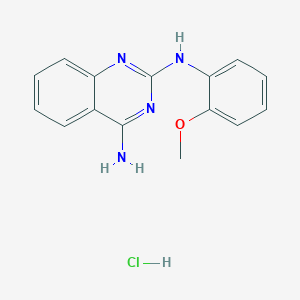 molecular formula C15H15ClN4O B2863830 N2-(2-methoxyphenyl)quinazoline-2,4-diamine hydrochloride CAS No. 1049785-27-4