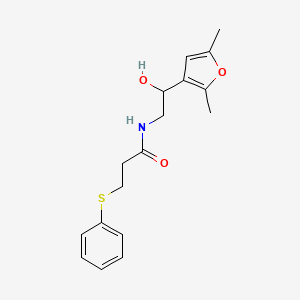 molecular formula C17H21NO3S B2863848 N-(2-(2,5-dimethylfuran-3-yl)-2-hydroxyethyl)-3-(phenylthio)propanamide CAS No. 2310017-31-1