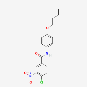 molecular formula C17H17ClN2O4 B2863888 N-(4-butoxyphenyl)-4-chloro-3-nitrobenzamide CAS No. 314028-95-0