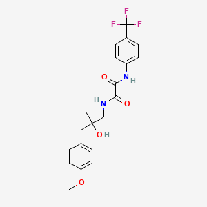 molecular formula C20H21F3N2O4 B2863922 N'-[2-hydroxy-3-(4-methoxyphenyl)-2-methylpropyl]-N-[4-(trifluoromethyl)phenyl]ethanediamide CAS No. 1396799-38-4