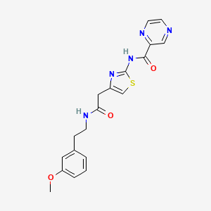 N-(4-(2-((3-methoxyphenethyl)amino)-2-oxoethyl)thiazol-2-yl)pyrazine-2-carboxamide