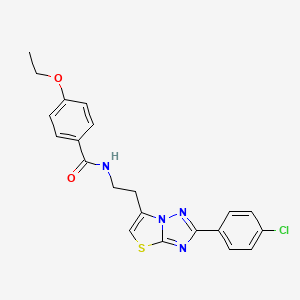 N-(2-(2-(4-chlorophenyl)thiazolo[3,2-b][1,2,4]triazol-6-yl)ethyl)-4-ethoxybenzamide