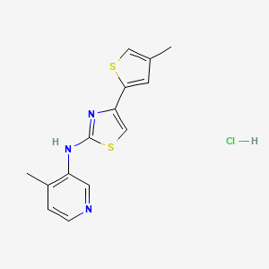 N-(4-methylpyridin-3-yl)-4-(4-methylthiophen-2-yl)thiazol-2-amine hydrochloride