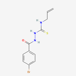 B2863964 (Z)-N-allyl-2-(4-bromobenzoyl)hydrazinecarbimidothioic acid CAS No. 306278-81-9