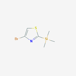 molecular formula C6H10BrNSSi B028640 4-溴-2-(三甲基甲硅烷基)噻唑 CAS No. 108306-53-2