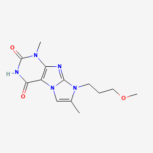 4-hydroxy-8-(3-methoxypropyl)-1,7-dimethyl-1H-imidazo[2,1-f]purin-2(8H)-one