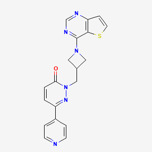 6-(Pyridin-4-yl)-2-[(1-{thieno[3,2-d]pyrimidin-4-yl}azetidin-3-yl)methyl]-2,3-dihydropyridazin-3-one