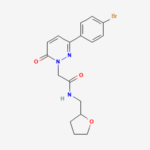 2-[3-(4-bromophenyl)-6-oxopyridazin-1(6H)-yl]-N-(tetrahydrofuran-2-ylmethyl)acetamide