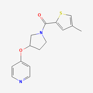 (4-Methylthiophen-2-yl)(3-(pyridin-4-yloxy)pyrrolidin-1-yl)methanone
